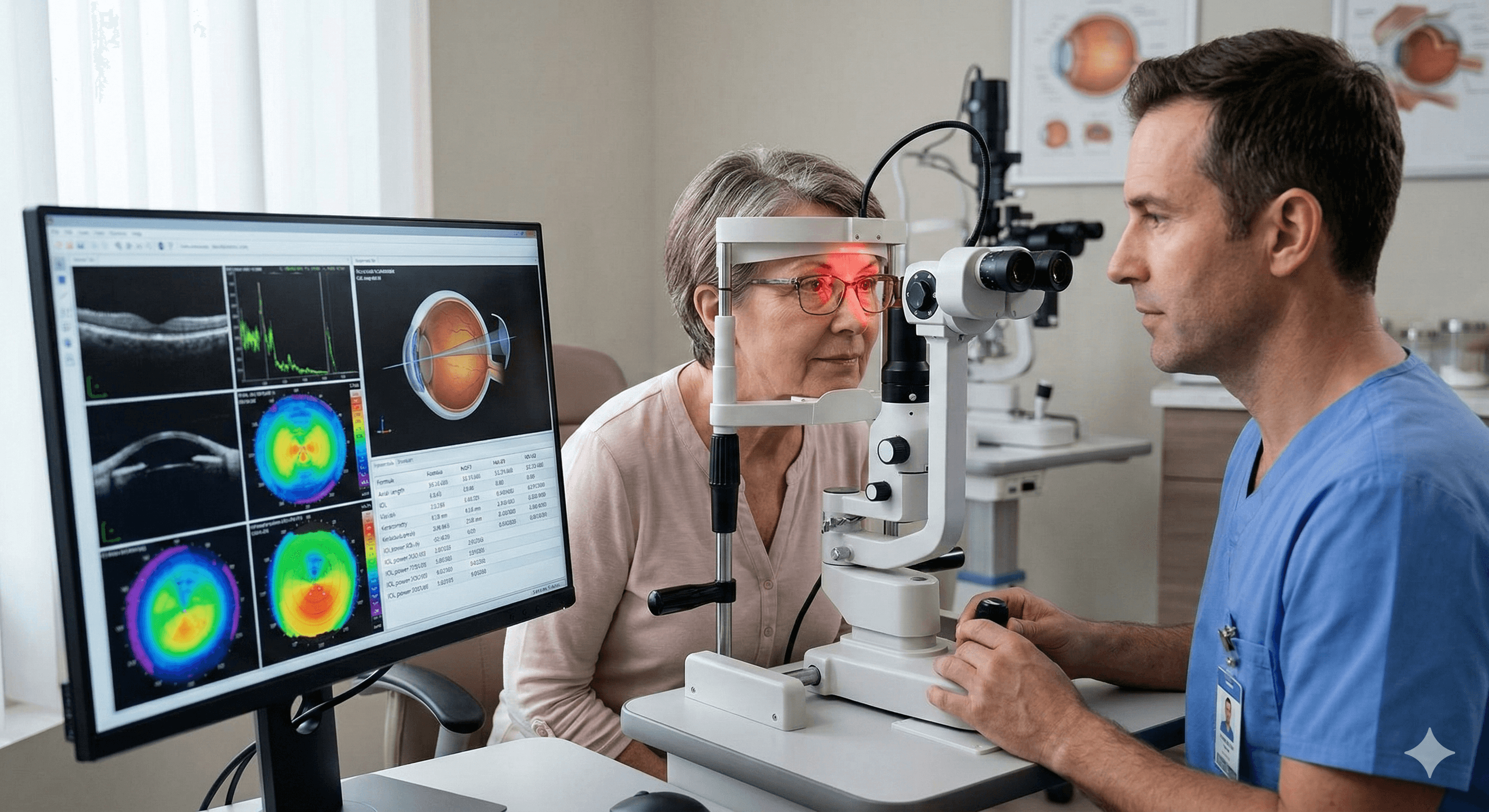 Biometría óptica avanzada para cálculo de lente